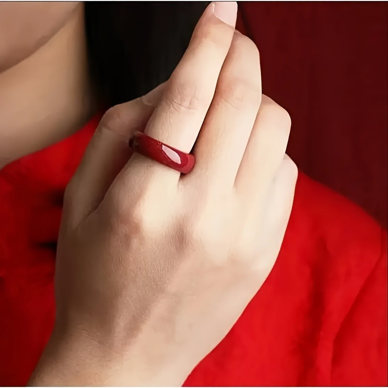 Cinnabar Ring Set with Low Cinnabar Content